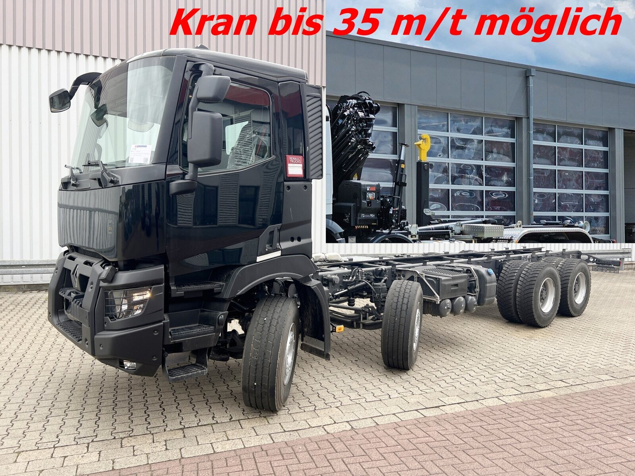 Renault C 480 8x4 C 480 8x4, Kran 15-35m/t - Camião polibenne, Camião grua: foto 1 Renault C 480 8x4 C 480 8x4, Kran 15-35m/t - Camião polibenne, Camião grua: foto 1