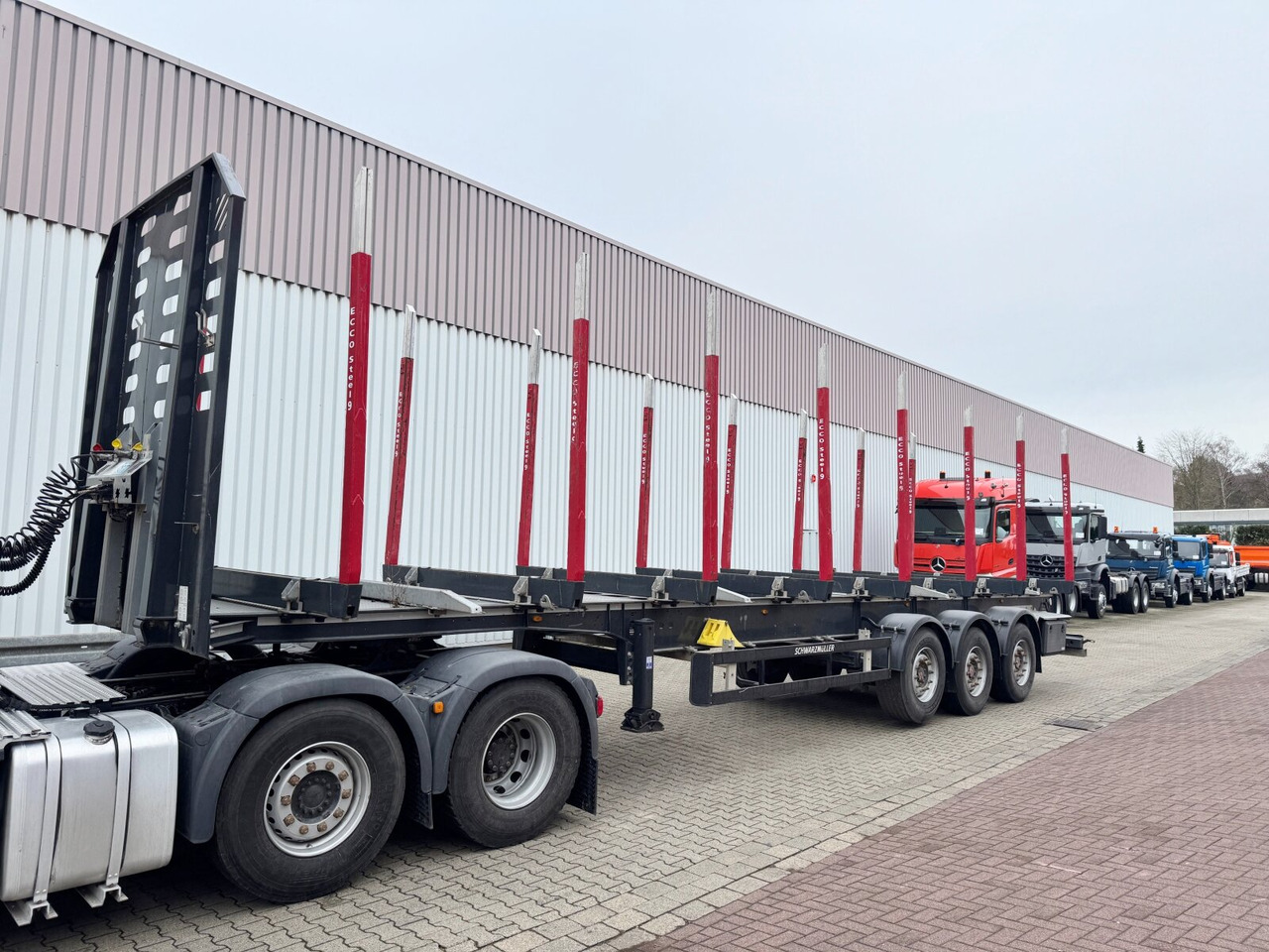 Schwarzmüller 3-Achs Holzauflieger 3-Achs Holzauflieger, Liftachse, MEHRFACH VORHANDEN! - Semi-reboque transporte de madeira: foto 3 Schwarzmüller 3-Achs Holzauflieger 3-Achs Holzauflieger, Liftachse, MEHRFACH VORHANDEN! - Semi-reboque transporte de madeira: foto 3