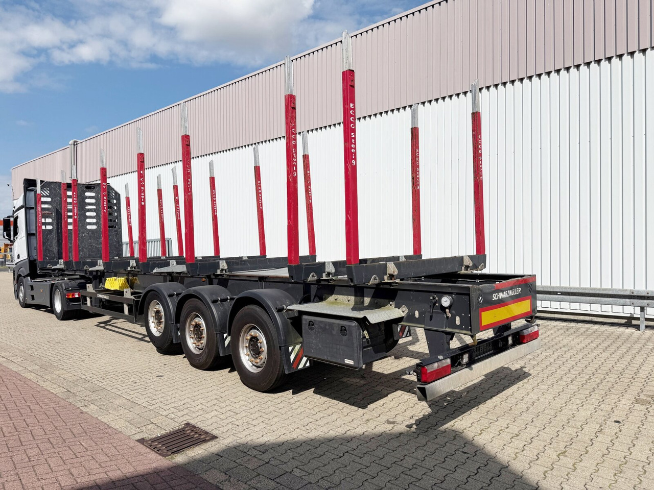 Schwarzmüller 3-Achs Holzauflieger 3-Achs Holzauflieger, Liftachse, MEHRFACH VORHANDEN! - Semi-reboque transporte de madeira: foto 5 Schwarzmüller 3-Achs Holzauflieger 3-Achs Holzauflieger, Liftachse, MEHRFACH VORHANDEN! - Semi-reboque transporte de madeira: foto 5