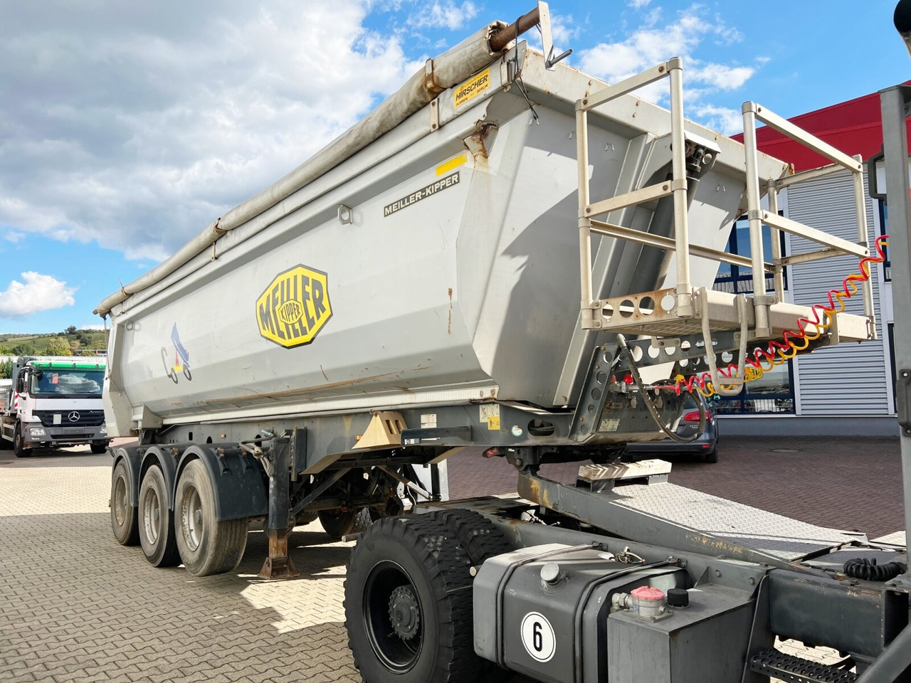 Meiller MHPS 12/27 MHPS 12/27 NOSS2, Stahlmulde ca. 26m³, Liftachse - Semi-reboque: foto 1 Meiller MHPS 12/27 MHPS 12/27 NOSS2, Stahlmulde ca. 26m³, Liftachse - Semi-reboque: foto 1