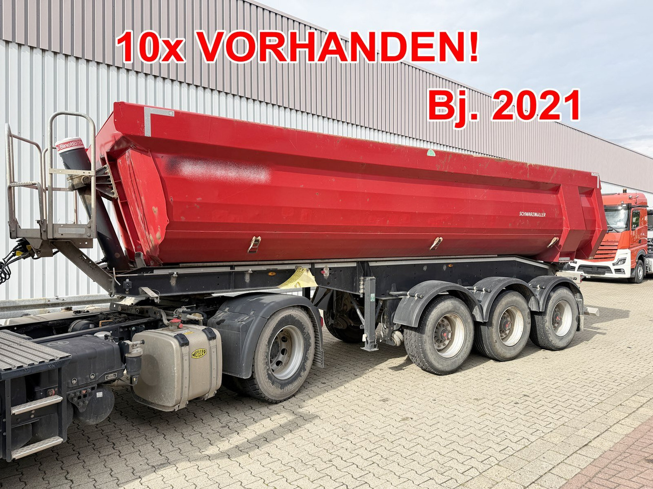 Schwarzmüller K-Serie Kippauflieger, Hardoxmulde ca. 24/26m³, Liftachse K-Serie Kippauflieger, Hardoxmulde ca. 24/26m³, Liftachse - Semi-reboque: foto 1 Schwarzmüller K-Serie Kippauflieger, Hardoxmulde ca. 24/26m³, Liftachse K-Serie Kippauflieger, Hardoxmulde ca. 24/26m³, Liftachse - Semi-reboque: foto 1