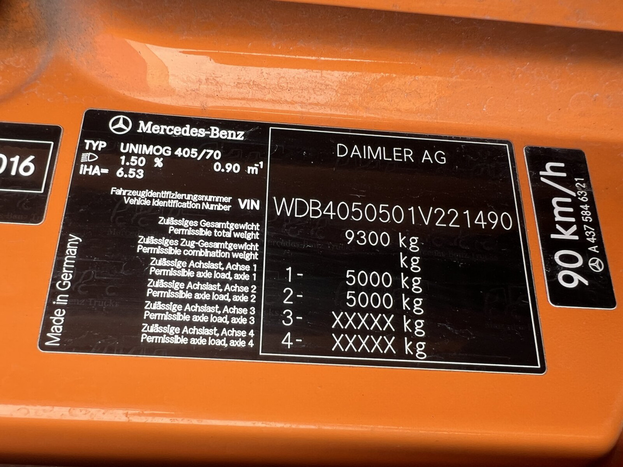 Unimog U 20 U405/70 4x4 U 20 U405/70 4x4, Kipper, Winterdienstplatte - Veículo comercial: foto 5 Unimog U 20 U405/70 4x4 U 20 U405/70 4x4, Kipper, Winterdienstplatte - Veículo comercial: foto 5
