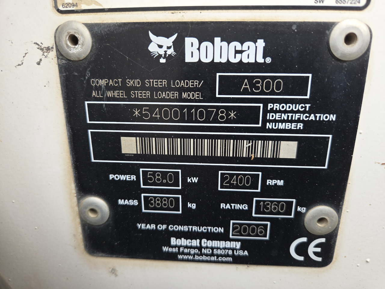 BOBCAT A300 - Mini pá carregadora: foto 5 BOBCAT A300 - Mini pá carregadora: foto 5