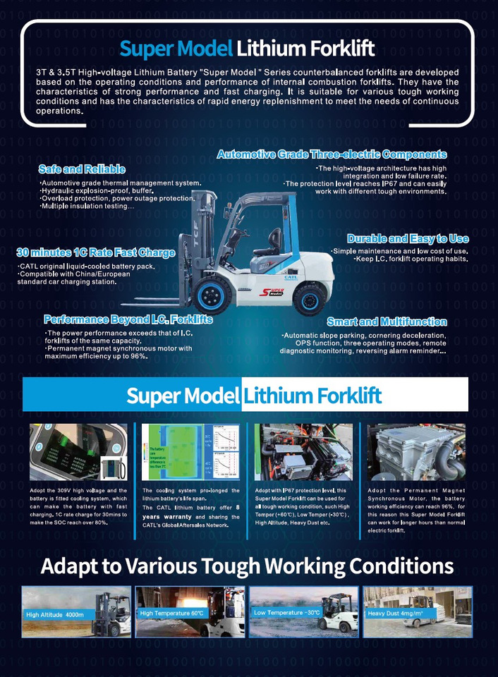 TCF SUPER MODEL POUR CONDITIONS EXTREMES - Empilhador elétrico: foto 2 TCF SUPER MODEL POUR CONDITIONS EXTREMES - Empilhador elétrico: foto 2