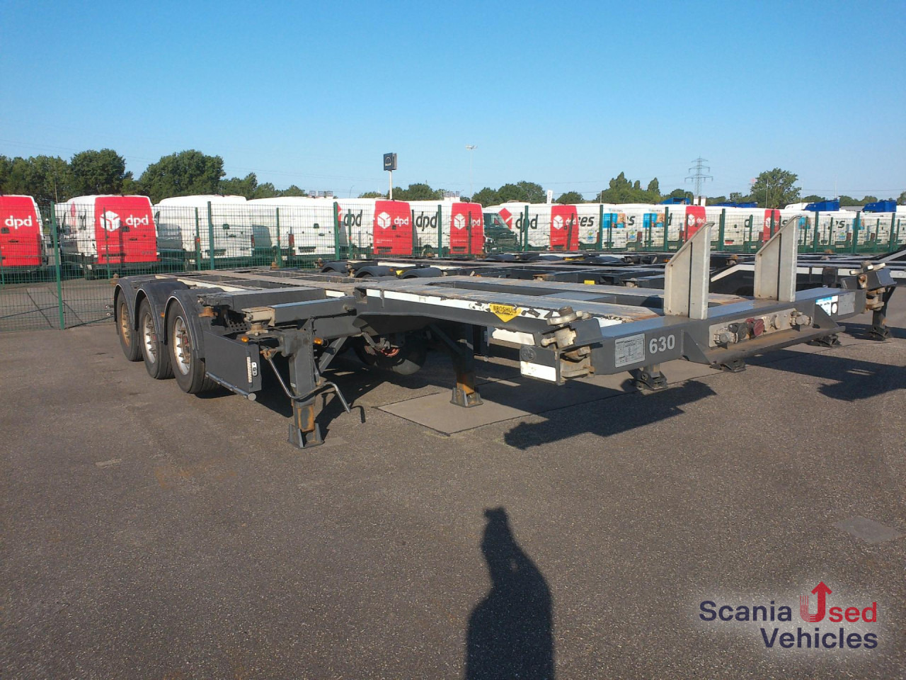 BROSHUIS Container Chassis 20-40-45 Fuss Lift - Semi-reboque transportador de contêineres/ Caixa móvel: foto 1 BROSHUIS Container Chassis 20-40-45 Fuss Lift - Semi-reboque transportador de contêineres/ Caixa móvel: foto 1