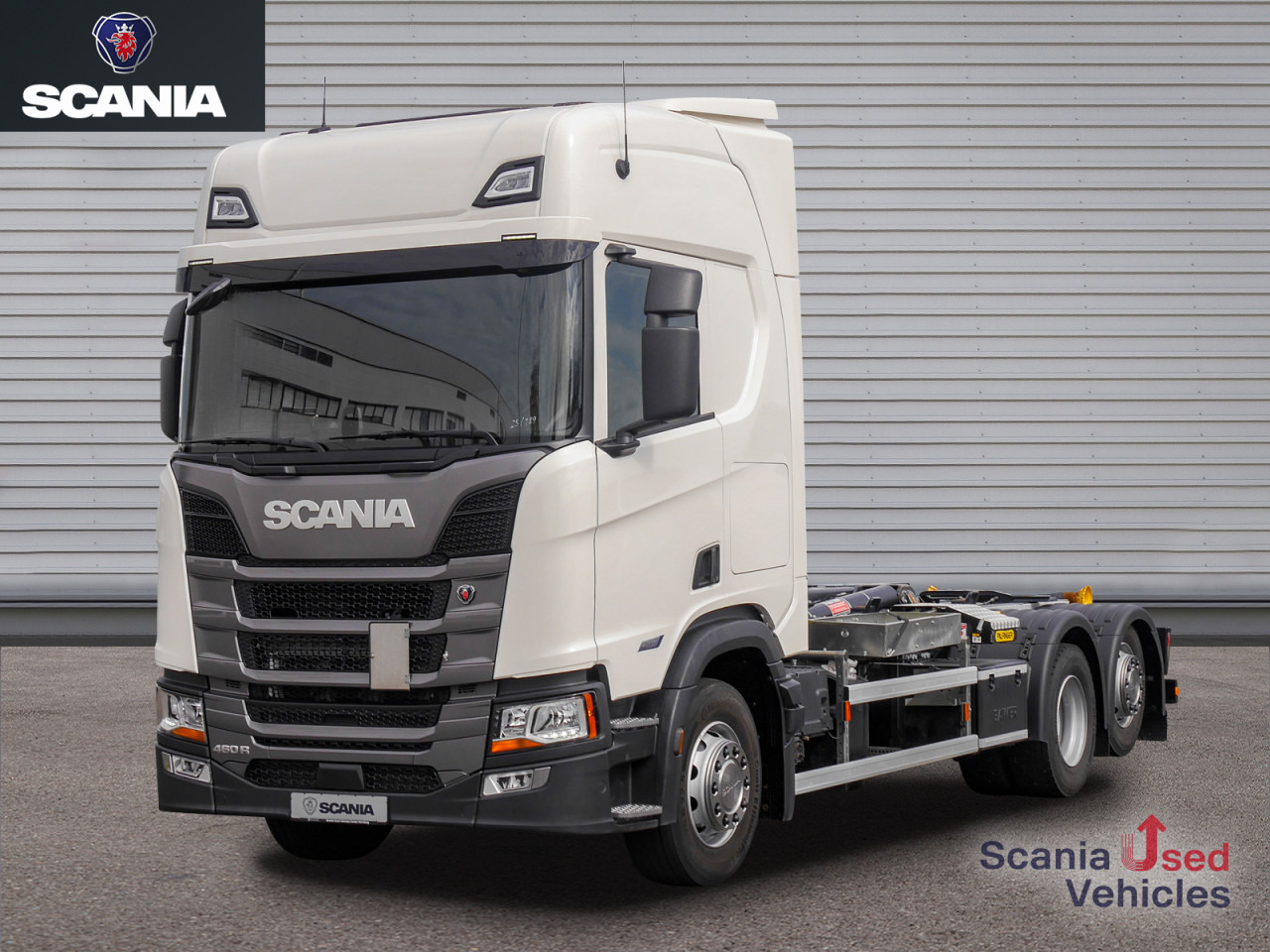 SCANIA R 460 B6x2*4NA - SUPER - PALFINGER PH T 20 - Camião polibenne: foto 1 SCANIA R 460 B6x2*4NA - SUPER - PALFINGER PH T 20 - Camião polibenne: foto 1