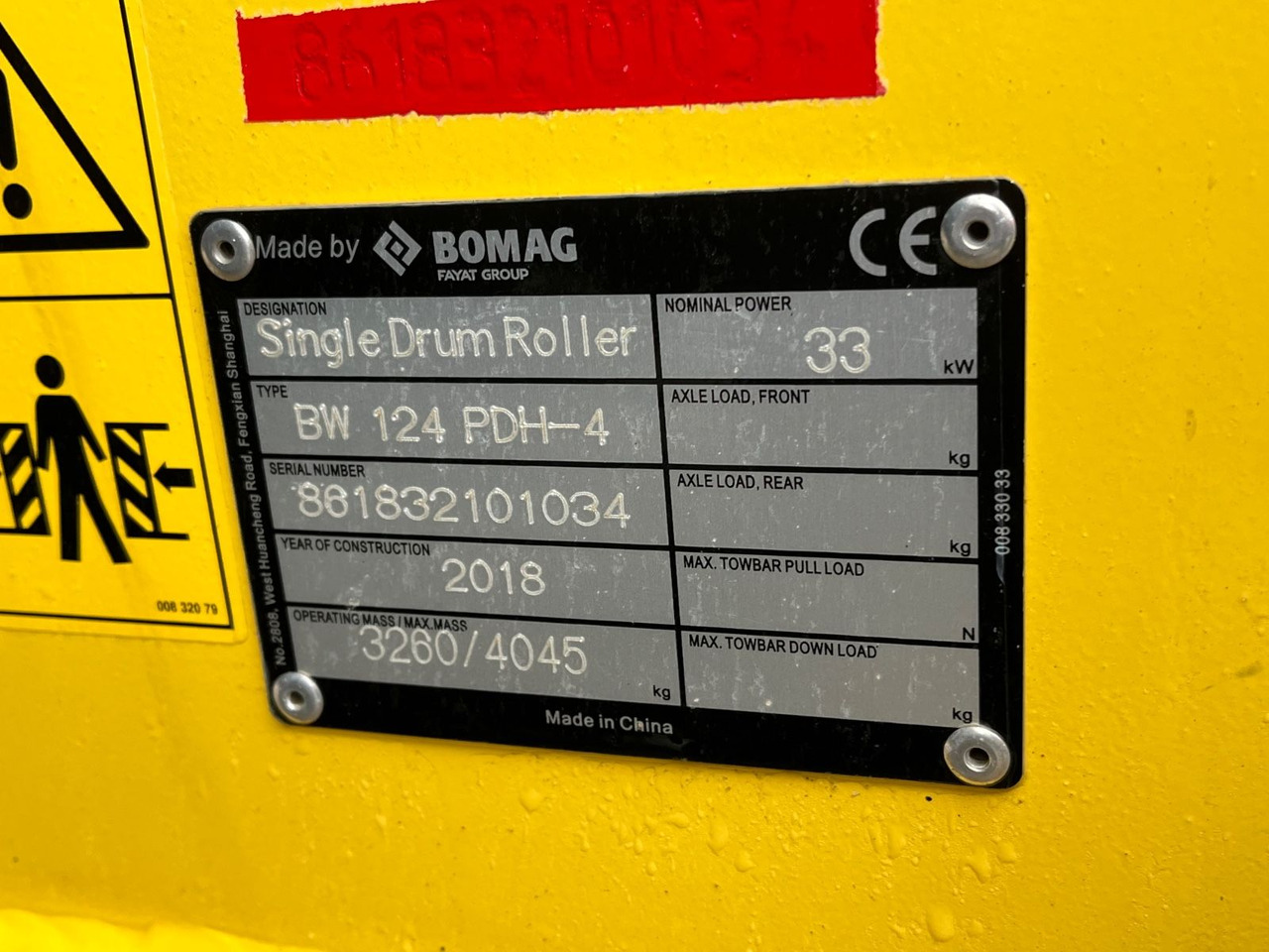 BOMAG Walzenzug BW 124 PDH-4 Planierschild 100 Bstd. - Compactador: foto 5 BOMAG Walzenzug BW 124 PDH-4 Planierschild 100 Bstd. - Compactador: foto 5