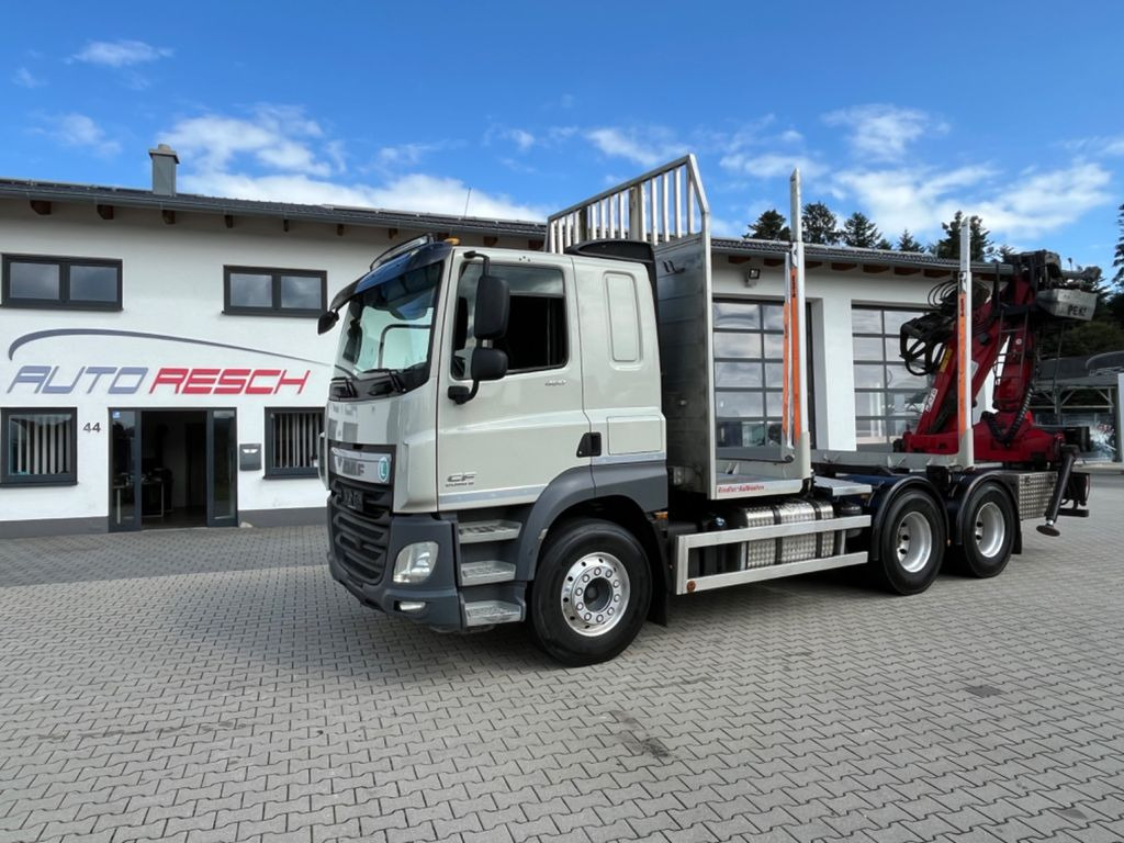 DAF CF 460 6x4 mit Riedler Holzaufb. Penz Kran 12Z DAF CF 460 6x4 mit Riedler Holzaufb. Penz Kran 12Z - Camião de transporte de madeira, Camião grua: foto 3 DAF CF 460 6x4 mit Riedler Holzaufb. Penz Kran 12Z DAF CF 460 6x4 mit Riedler Holzaufb. Penz Kran 12Z - Camião de transporte de madeira, Camião grua: foto 3