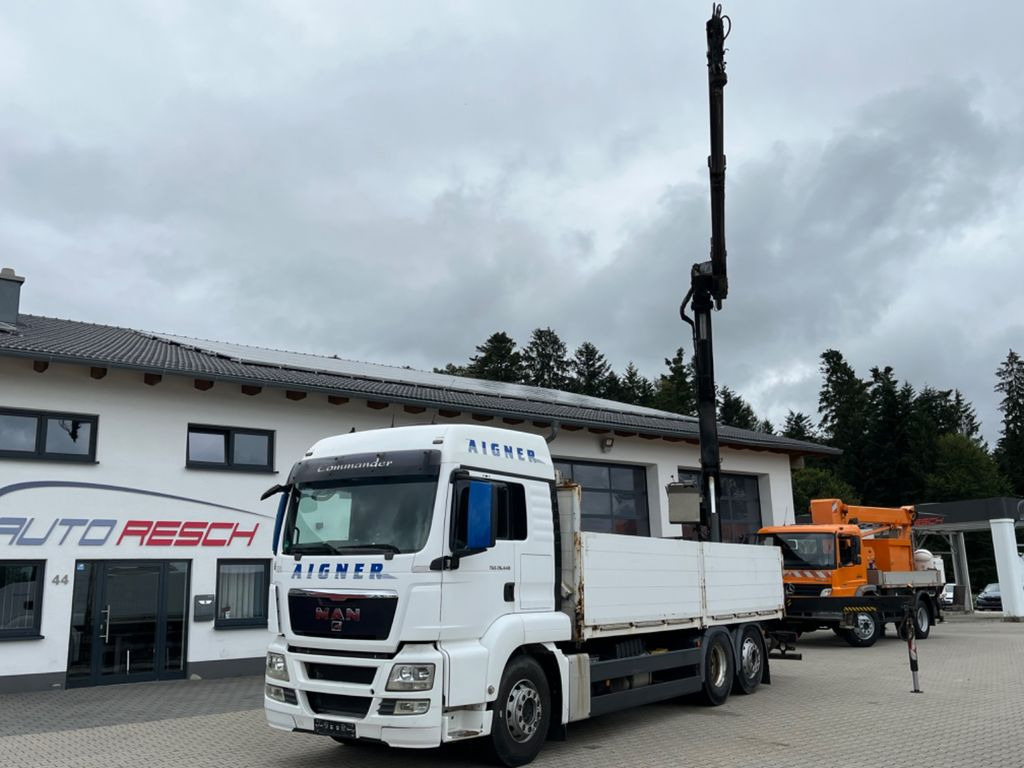 MAN TGS 26.440 Baustoff mit HIAB XS 166 Kran MAN TGS 26.440 Baustoff mit HIAB XS 166 Kran - Camião de caixa aberta/ Plataforma, Camião grua: foto 1 MAN TGS 26.440 Baustoff mit HIAB XS 166 Kran MAN TGS 26.440 Baustoff mit HIAB XS 166 Kran - Camião de caixa aberta/ Plataforma, Camião grua: foto 1