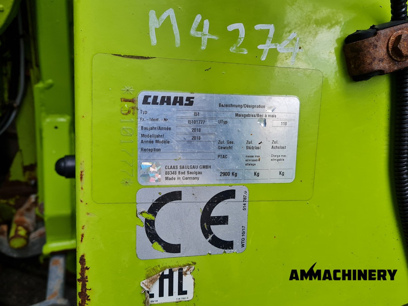 Plataforma para colher milho para transporte de alimentos Claas Orbis 600SD rotary corn header: foto 12
