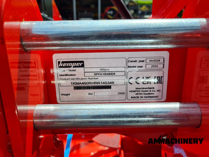 Plataforma para colher milho para transporte de alimentos Kemper 460 PRO fits CL Inspected: foto 15