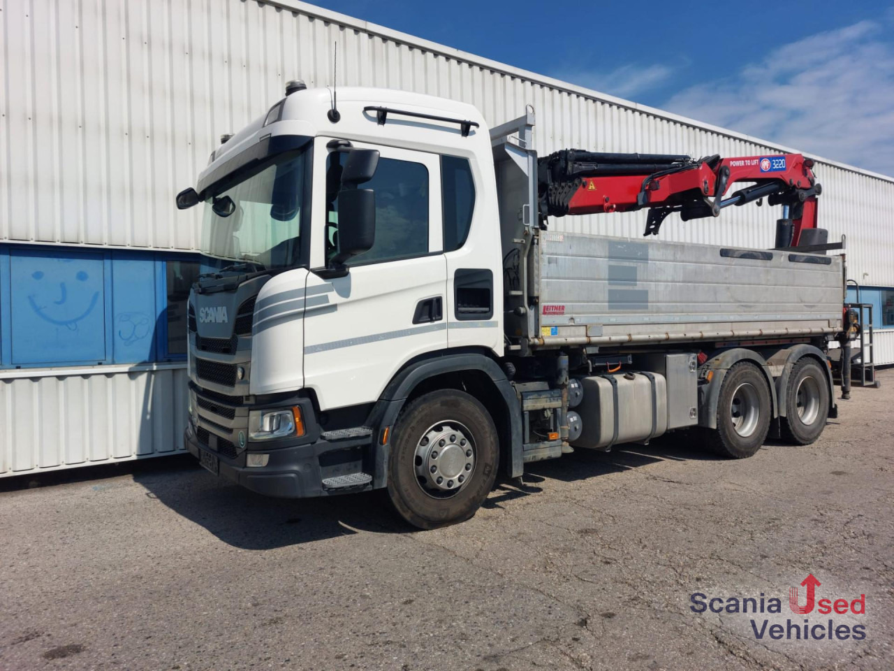 SCANIA G 410 B6x4NB Kipper+HMF3220+JIB - Camião basculante, Camião grua: foto 1 SCANIA G 410 B6x4NB Kipper+HMF3220+JIB - Camião basculante, Camião grua: foto 1
