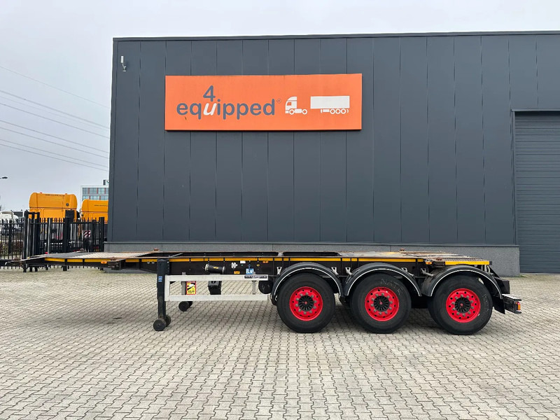 Burg 20FT ADR (EX/II, EX/III, FL, AT) Chassis, leeggewicht: 3.690kg, SAF INTRADISC, 2x Liftaxle, NL-chassis, APK: 08-2025 - Semi-reboque transportador de contêineres/ Caixa móvel: foto 2 Burg 20FT ADR (EX/II, EX/III, FL, AT) Chassis, leeggewicht: 3.690kg, SAF INTRADISC, 2x Liftaxle, NL-chassis, APK: 08-2025 - Semi-reboque transportador de contêineres/ Caixa móvel: foto 2