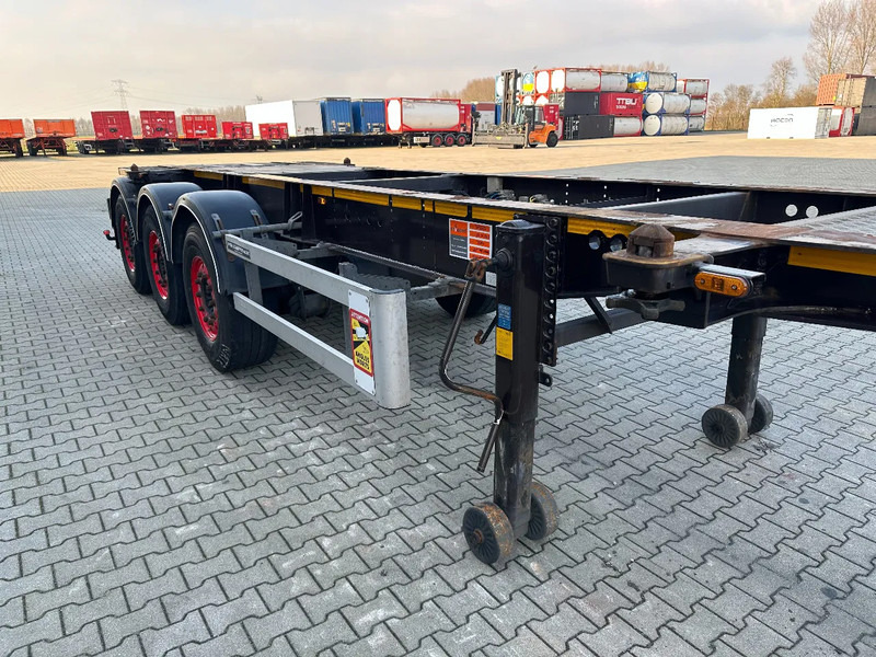 Semi-reboque transportador de contêineres/ Caixa móvel Burg 20FT ADR (EX/II, EX/III, FL, AT), Leeggewicht: 3.690kg, SAF INTRADISC, 2x liftaxle, ALCOA, NL-Chassis: foto 12