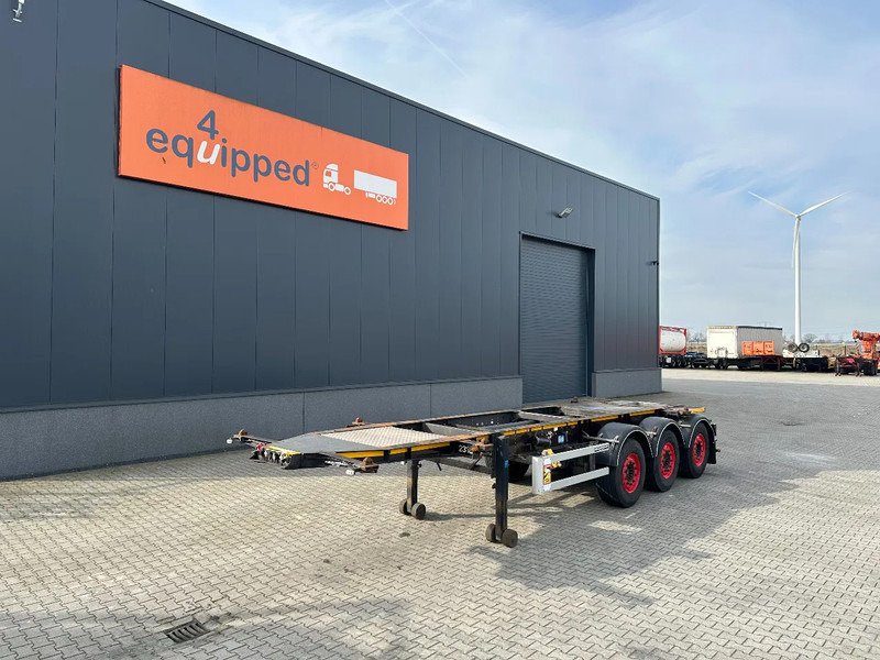 Burg 20FT ADR (EX/II, EX/III, FL, AT), Leergewicht : 3.690kg, SAF INTRADISC, 2x Liftachse, NL-Chassis, 75% Reifen, APK/ADR: 07-2025 - Semi-reboque transportador de contêineres/ Caixa móvel: foto 1 Burg 20FT ADR (EX/II, EX/III, FL, AT), Leergewicht : 3.690kg, SAF INTRADISC, 2x Liftachse, NL-Chassis, 75% Reifen, APK/ADR: 07-2025 - Semi-reboque transportador de contêineres/ Caixa móvel: foto 1
