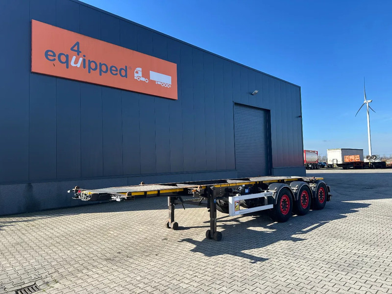 Burg 20FT ADR (EX/II, EX/III, FL, AT), Leergewicht : 3.690kg, SAF INTRADISC, 2x Liftachse, NL-Chassis, , APK/ADR: 07-2025 - Semi-reboque transportador de contêineres/ Caixa móvel: foto 1 Burg 20FT ADR (EX/II, EX/III, FL, AT), Leergewicht : 3.690kg, SAF INTRADISC, 2x Liftachse, NL-Chassis, , APK/ADR: 07-2025 - Semi-reboque transportador de contêineres/ Caixa móvel: foto 1