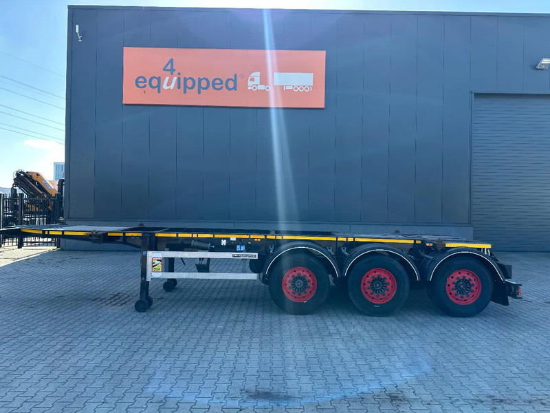 Burg 20FT ADR (EX/II, EX/III, FL, AT), Leergewicht: 3.690kg, SAF INTRADISC, 2x liftaxle, ALCOA, NL-Chassis, APK/ADR: 08-2025 - Semi-reboque transportador de contêineres/ Caixa móvel: foto 2 Burg 20FT ADR (EX/II, EX/III, FL, AT), Leergewicht: 3.690kg, SAF INTRADISC, 2x liftaxle, ALCOA, NL-Chassis, APK/ADR: 08-2025 - Semi-reboque transportador de contêineres/ Caixa móvel: foto 2