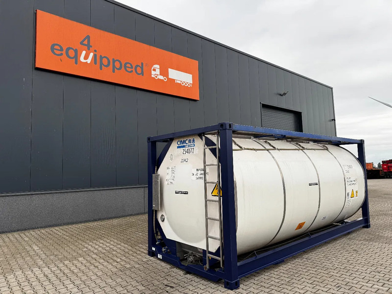 CIMC 20FT ISO, 25.090L / 1-COMP / 3 BAFFELS / T12 / 22T6 / 4 LIDS / ADR valid until 04/2027 - Depósito de armazenamento: foto 1 CIMC 20FT ISO, 25.090L / 1-COMP / 3 BAFFELS / T12 / 22T6 / 4 LIDS / ADR valid until 04/2027 - Depósito de armazenamento: foto 1