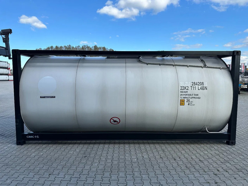 CIMC NEW / UNUSED, for FOOD STUFF or CHEMICAL, 20FT ISO, 25.030L, L4BN, UN Portable, T11, test: 1-2027 - Depósito de armazenamento: foto 3 CIMC NEW / UNUSED, for FOOD STUFF or CHEMICAL, 20FT ISO, 25.030L, L4BN, UN Portable, T11, test: 1-2027 - Depósito de armazenamento: foto 3