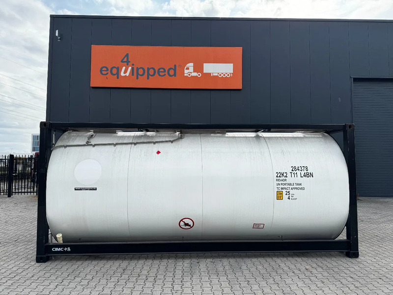 CIMC TOP: 2022, 20FT ISO, 25.030L, L4BN, UN Portable, T11, test:01 -2027 - Depósito de armazenamento: foto 2 CIMC TOP: 2022, 20FT ISO, 25.030L, L4BN, UN Portable, T11, test:01 -2027 - Depósito de armazenamento: foto 2