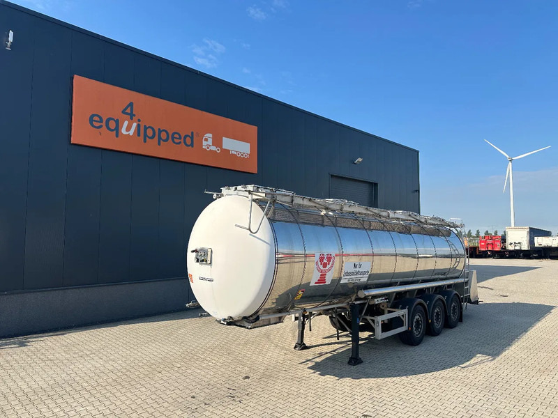 Feldbinder FOOD / LEVENSMIDDELEN / LEBENSMITTEL / 33.500L / 3-COMP / PUMP / NL-trailer / APK: 05-2026 - Semi-reboque cisterna: foto 1 Feldbinder FOOD / LEVENSMIDDELEN / LEBENSMITTEL / 33.500L / 3-COMP / PUMP / NL-trailer / APK: 05-2026 - Semi-reboque cisterna: foto 1