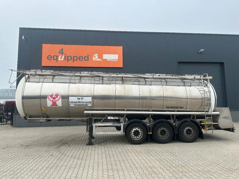 Feldbinder LEVENSMIDDELEN / FOOD / LEBENSMITTEL / 33.500L / 3-COMP / POMP / NL-trailer / APK: 09-2026, 10x beschikbaar - Semi-reboque cisterna: foto 2 Feldbinder LEVENSMIDDELEN / FOOD / LEBENSMITTEL / 33.500L / 3-COMP / POMP / NL-trailer / APK: 09-2026, 10x beschikbaar - Semi-reboque cisterna: foto 2