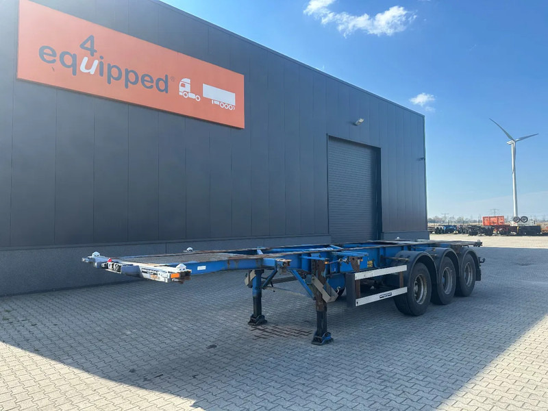 Groenewegen 20FT/30FT, ADR (EX/II, EX/III, FL, OX, AT), drum, NL-Chassis - Semi-reboque transportador de contêineres/ Caixa móvel: foto 1 Groenewegen 20FT/30FT, ADR (EX/II, EX/III, FL, OX, AT), drum, NL-Chassis - Semi-reboque transportador de contêineres/ Caixa móvel: foto 1