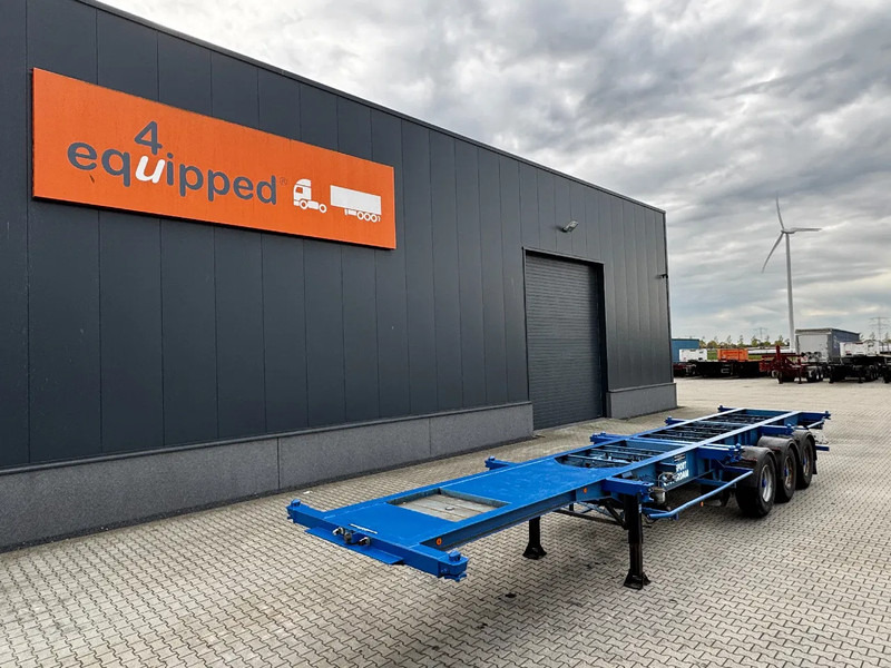 Groenewegen 40FT-chassis / liftaxle / drumbrakes / NL-Chassis - Semi-reboque transportador de contêineres/ Caixa móvel: foto 1 Groenewegen 40FT-chassis / liftaxle / drumbrakes / NL-Chassis - Semi-reboque transportador de contêineres/ Caixa móvel: foto 1