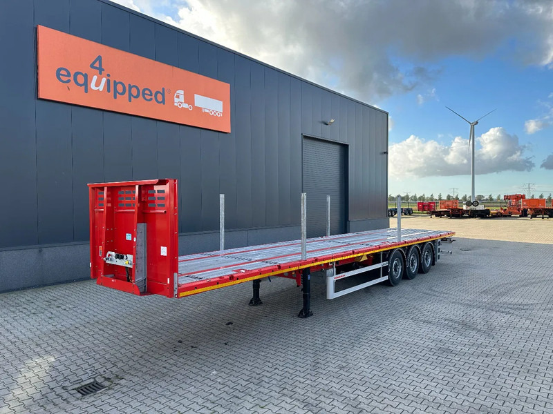Kässbohrer NEU Heavy-Duty Platform, Heckbündig, Twistlocks (1x 40FT / 2x 20FT), ADR (EX/II, EX/III, FL, AT), Rungtasschen, Scheibebremsen - Semi-reboque transportador de contêineres/ Caixa móvel: foto 1 Kässbohrer NEU Heavy-Duty Platform, Heckbündig, Twistlocks (1x 40FT / 2x 20FT), ADR (EX/II, EX/III, FL, AT), Rungtasschen, Scheibebremsen - Semi-reboque transportador de contêineres/ Caixa móvel: foto 1