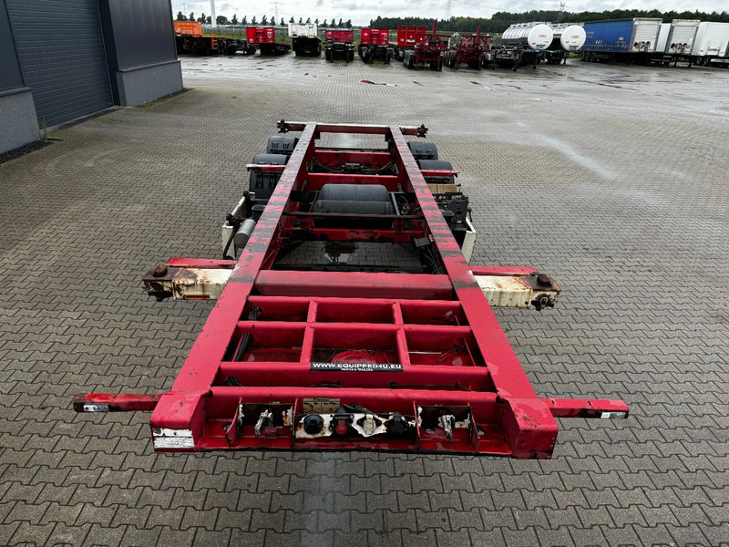 Krone 2-assig 20FT chassis, BPW + trommel, luchtvering, leeggewicht: 3.180kg - Semi-reboque transportador de contêineres/ Caixa móvel: foto 2 Krone 2-assig 20FT chassis, BPW + trommel, luchtvering, leeggewicht: 3.180kg - Semi-reboque transportador de contêineres/ Caixa móvel: foto 2