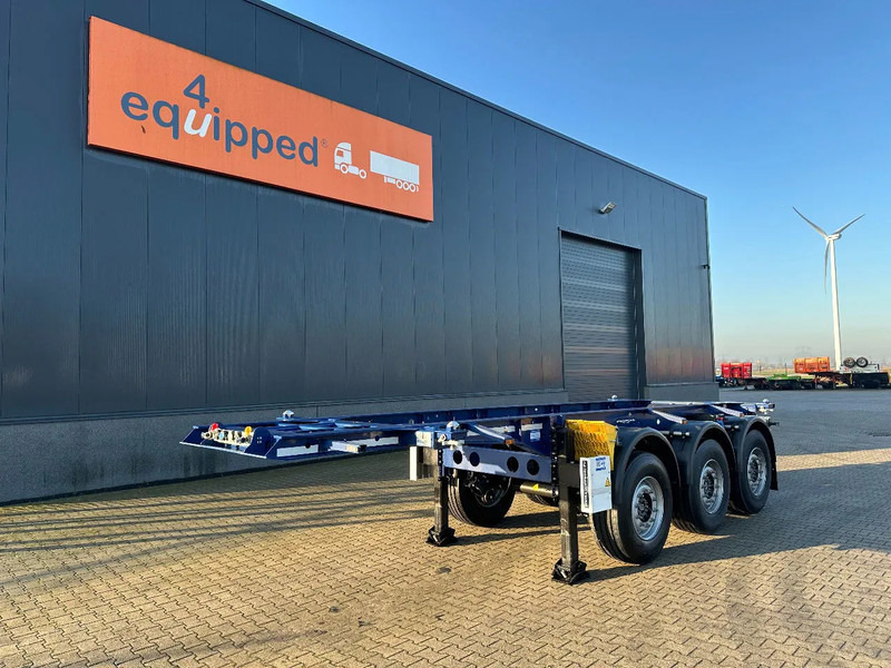 Krone NEW / DIRECT AVAILABLE 20FT ADR-CHASSIS, DISCBRAKES, LIFTAXLE, 2x available - Semi-reboque transportador de contêineres/ Caixa móvel: foto 1 Krone NEW / DIRECT AVAILABLE 20FT ADR-CHASSIS, DISCBRAKES, LIFTAXLE, 2x available - Semi-reboque transportador de contêineres/ Caixa móvel: foto 1
