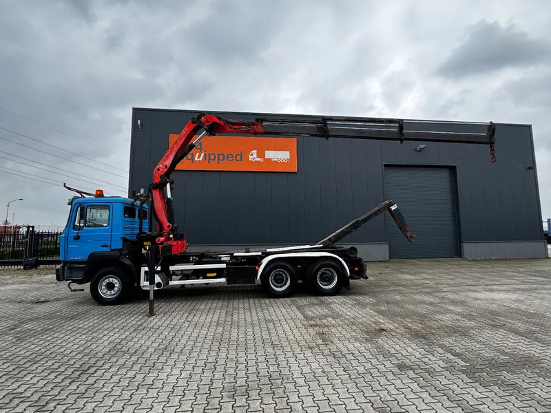 MAN FE 410A, 6x4, EURO 2, Palfinger PK17000 Crane + VDL HOOK, full spring, manual gearbox, MOT 9/2025 - Camião polibenne, Camião grua: foto 2 MAN FE 410A, 6x4, EURO 2, Palfinger PK17000 Crane + VDL HOOK, full spring, manual gearbox, MOT 9/2025 - Camião polibenne, Camião grua: foto 2