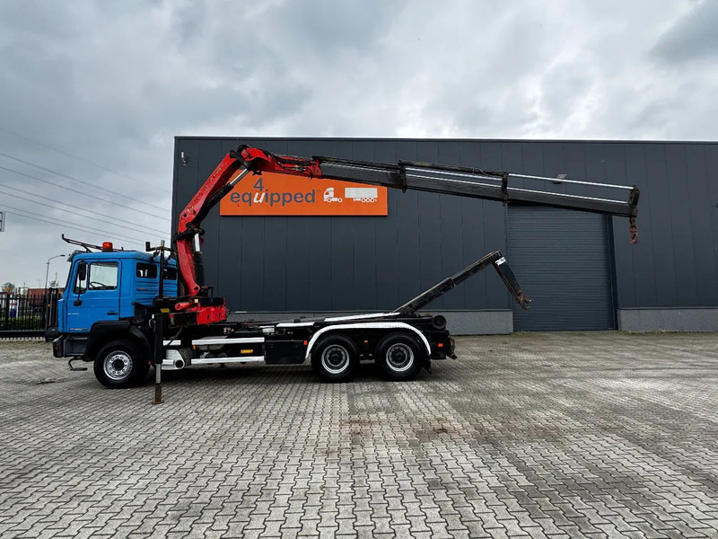 MAN FE 410A, 6x4, EURO 2, Palfinger PK17000 Crane + VDL HOOK, full spring, manual gearbox, MOT 9/2025 - Camião polibenne, Camião grua: foto 3 MAN FE 410A, 6x4, EURO 2, Palfinger PK17000 Crane + VDL HOOK, full spring, manual gearbox, MOT 9/2025 - Camião polibenne, Camião grua: foto 3