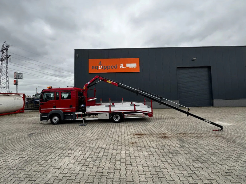 MAN TGL 8.180 Dubbele Cabine (DOKA), HMF535 K3 kraan met slechts 283 uur en 211.164km, EURO-6, oprij-platen, NL-truck, APK: 11/2025 - Camião transporte de veículos, Camião grua: foto 1 MAN TGL 8.180 Dubbele Cabine (DOKA), HMF535 K3 kraan met slechts 283 uur en 211.164km, EURO-6, oprij-platen, NL-truck, APK: 11/2025 - Camião transporte de veículos, Camião grua: foto 1