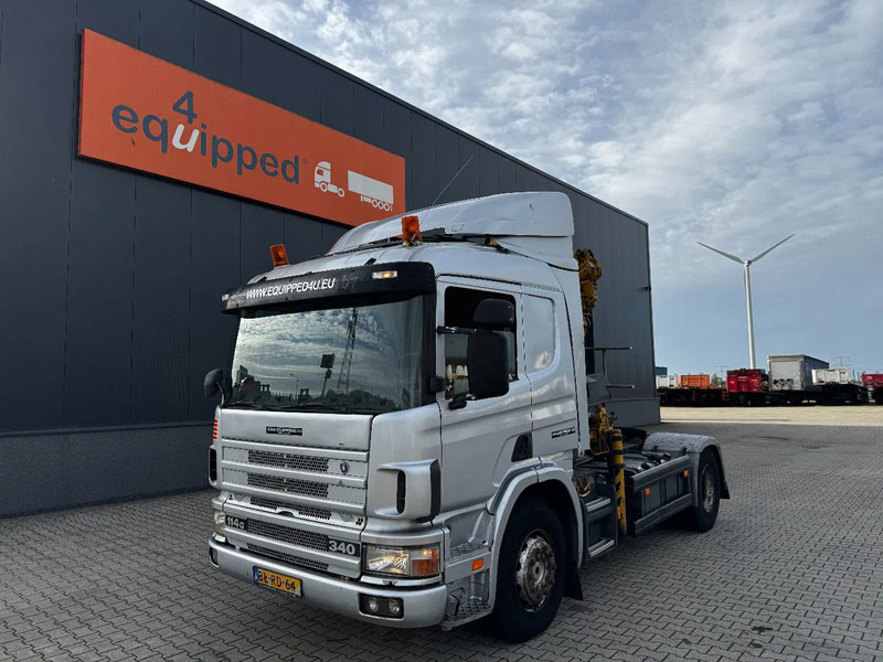 Scania P114-340 + HIAB 19-5 crane + remote / Euro-3 / 3 pedals / NL-truck / APK: 12-2025 - Camião grua: foto 4 Scania P114-340 + HIAB 19-5 crane + remote / Euro-3 / 3 pedals / NL-truck / APK: 12-2025 - Camião grua: foto 4