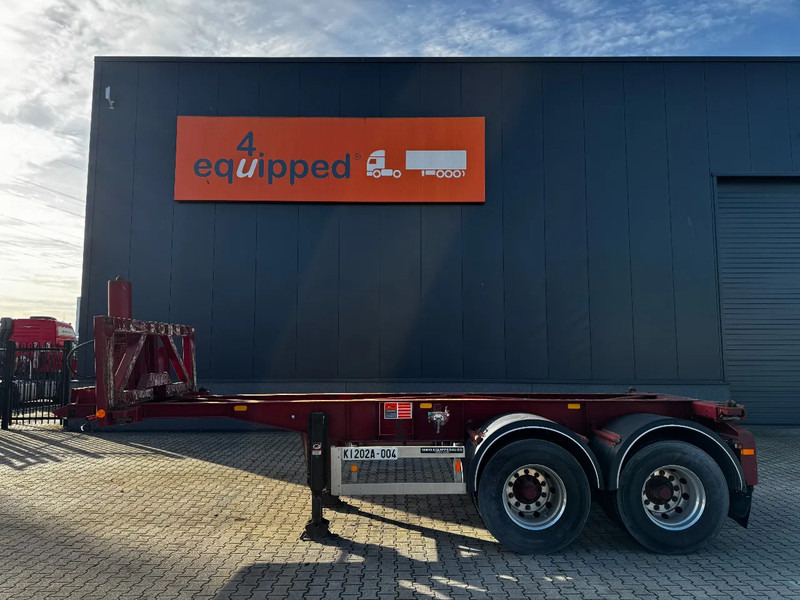 Van Hool 2 AXLE 20FT TIPPING-CHASSIS, TWIN-TIRES, BPW + DRUM, ALCOA - Semi-reboque transportador de contêineres/ Caixa móvel: foto 2 Van Hool 2 AXLE 20FT TIPPING-CHASSIS, TWIN-TIRES, BPW + DRUM, ALCOA - Semi-reboque transportador de contêineres/ Caixa móvel: foto 2