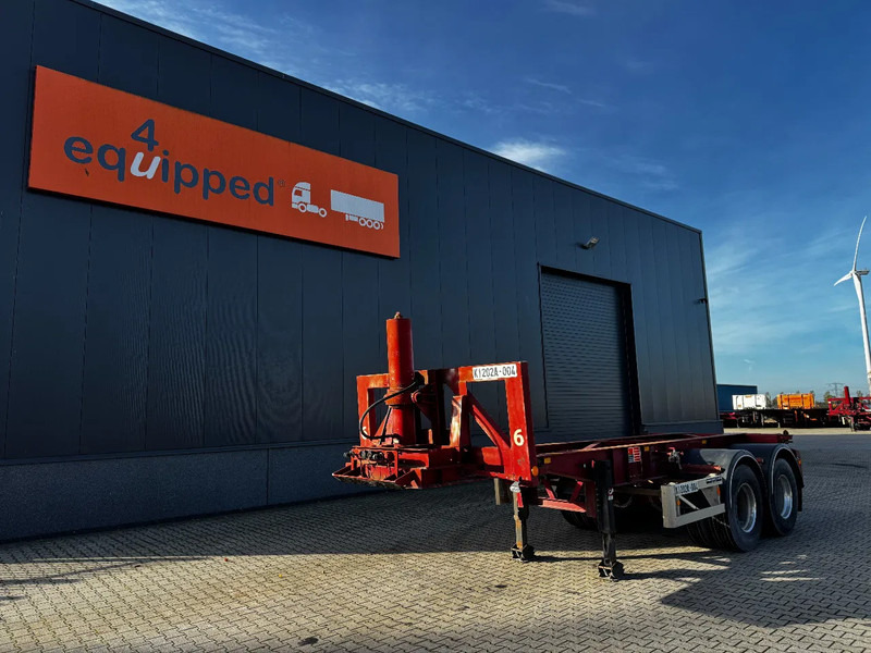 Van Hool 2 AXLE 20FT TIPPING-CHASSIS, TWIN-TIRES, BPW + DRUM, ALCOA - Semi-reboque transportador de contêineres/ Caixa móvel: foto 1 Van Hool 2 AXLE 20FT TIPPING-CHASSIS, TWIN-TIRES, BPW + DRUM, ALCOA - Semi-reboque transportador de contêineres/ Caixa móvel: foto 1