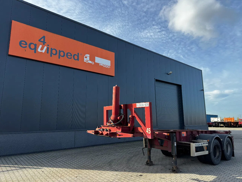 Van Hool 2 AXLE 20FT TIPPING-CHASSIS, TWIN-TIRES, BPW + DRUM, ALCOA, MOT 7/2026 - Semi-reboque transportador de contêineres/ Caixa móvel: foto 1 Van Hool 2 AXLE 20FT TIPPING-CHASSIS, TWIN-TIRES, BPW + DRUM, ALCOA, MOT 7/2026 - Semi-reboque transportador de contêineres/ Caixa móvel: foto 1