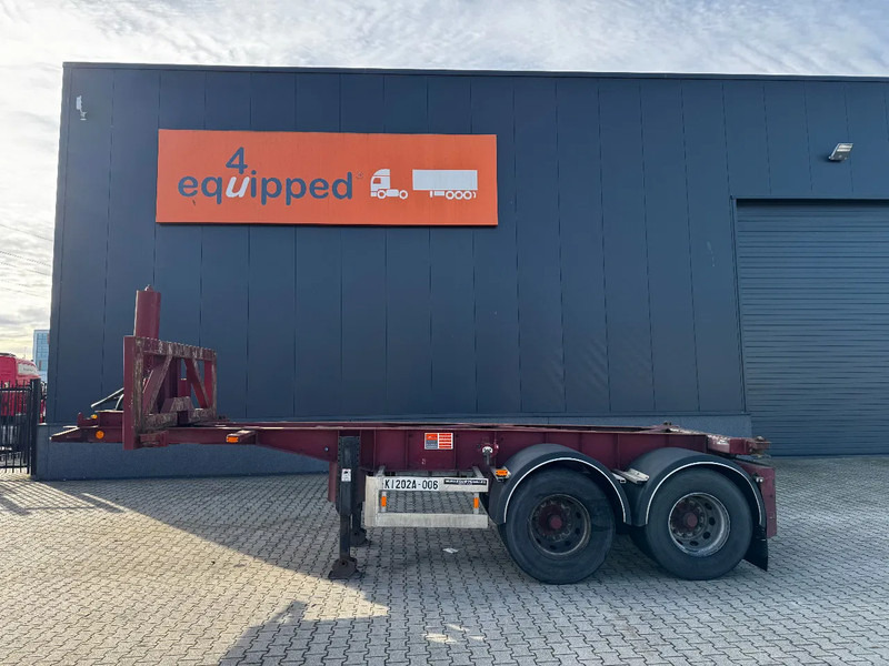 Van Hool 2 AXLE 20FT TIPPING-CHASSIS, TWIN-TIRES, BPW + DRUM, ALCOA, MOT 7/2026 - Semi-reboque transportador de contêineres/ Caixa móvel: foto 3 Van Hool 2 AXLE 20FT TIPPING-CHASSIS, TWIN-TIRES, BPW + DRUM, ALCOA, MOT 7/2026 - Semi-reboque transportador de contêineres/ Caixa móvel: foto 3