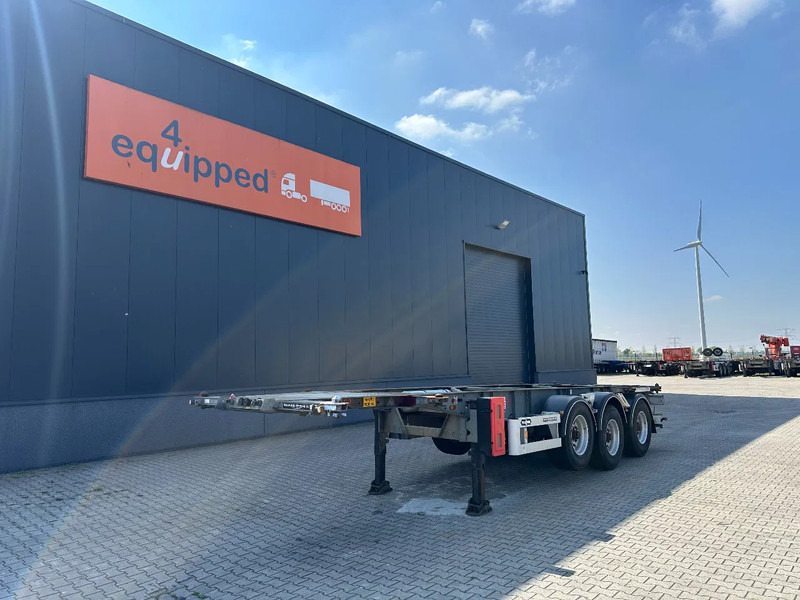 Van Hool 20FT/30FT, ADR (EX/II, EX/III, FL, AT), BPW + drum, ALCOA, galvanized, liftaxle, NL-Chassis - Semi-reboque transportador de contêineres/ Caixa móvel: foto 1 Van Hool 20FT/30FT, ADR (EX/II, EX/III, FL, AT), BPW + drum, ALCOA, galvanized, liftaxle, NL-Chassis - Semi-reboque transportador de contêineres/ Caixa móvel: foto 1