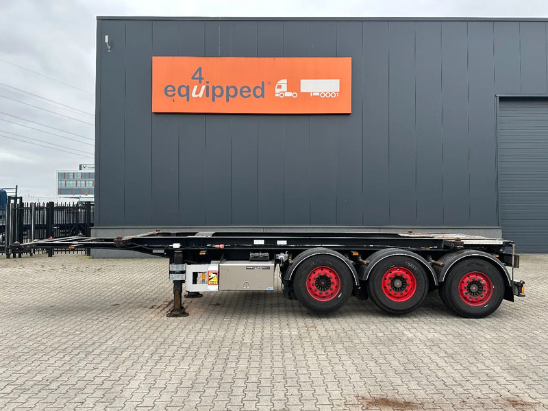 Van Hool 20FT Tipping-chassis, ADR (EX/II, EX/III, FL, AT, OX), SAF, 2 liftaxles, APK/ADR: 06-2026 - Semi-reboque transportador de contêineres/ Caixa móvel: foto 3 Van Hool 20FT Tipping-chassis, ADR (EX/II, EX/III, FL, AT, OX), SAF, 2 liftaxles, APK/ADR: 06-2026 - Semi-reboque transportador de contêineres/ Caixa móvel: foto 3