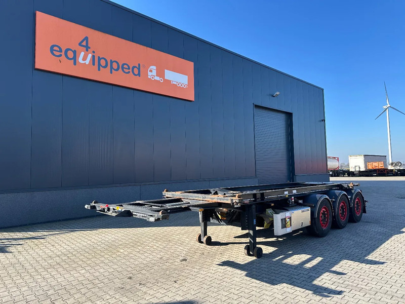 Van Hool 20FT Tipping-chassis, ADR (EX/II, EX/III, FL, AT), SAF, 2 liftaxles, APK/ADR: 06-2025 - Semi-reboque transportador de contêineres/ Caixa móvel: foto 2 Van Hool 20FT Tipping-chassis, ADR (EX/II, EX/III, FL, AT), SAF, 2 liftaxles, APK/ADR: 06-2025 - Semi-reboque transportador de contêineres/ Caixa móvel: foto 2