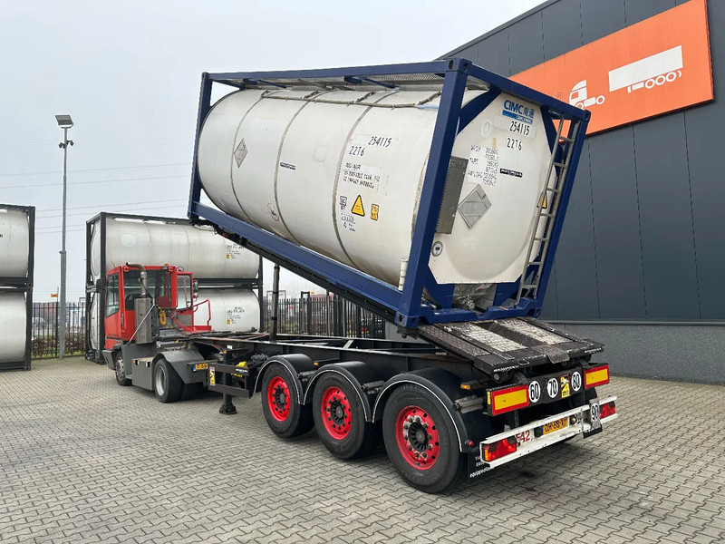 Van Hool 20FT Tipping-chassis, ADR (EX/II, EX/III, FL, AT), SAF, 2 liftaxles - Semi-reboque transportador de contêineres/ Caixa móvel: foto 2 Van Hool 20FT Tipping-chassis, ADR (EX/II, EX/III, FL, AT), SAF, 2 liftaxles - Semi-reboque transportador de contêineres/ Caixa móvel: foto 2