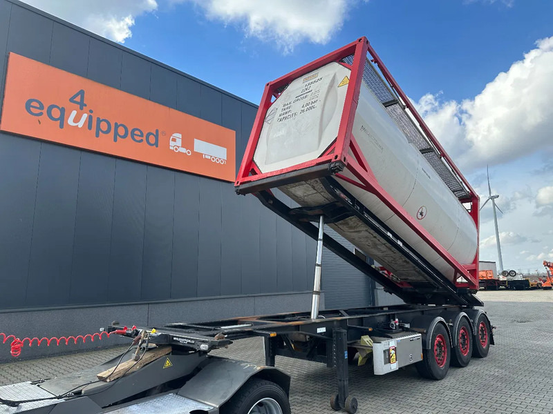 Van Hool 20FT Tipping-chassis, ADR (EX/II, EX/III, FL, AT), SAF, 2 liftaxles - Semi-reboque transportador de contêineres/ Caixa móvel: foto 1 Van Hool 20FT Tipping-chassis, ADR (EX/II, EX/III, FL, AT), SAF, 2 liftaxles - Semi-reboque transportador de contêineres/ Caixa móvel: foto 1