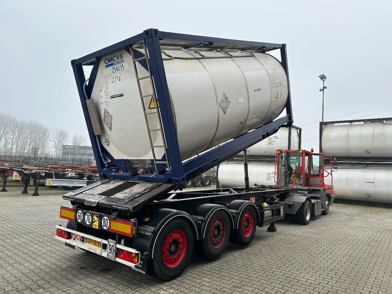 Van Hool 20FT Tipping-chassis, ADR (EX/II, EX/III, FL, AT), SAF, 2 liftaxles - Semi-reboque transportador de contêineres/ Caixa móvel: foto 4 Van Hool 20FT Tipping-chassis, ADR (EX/II, EX/III, FL, AT), SAF, 2 liftaxles - Semi-reboque transportador de contêineres/ Caixa móvel: foto 4