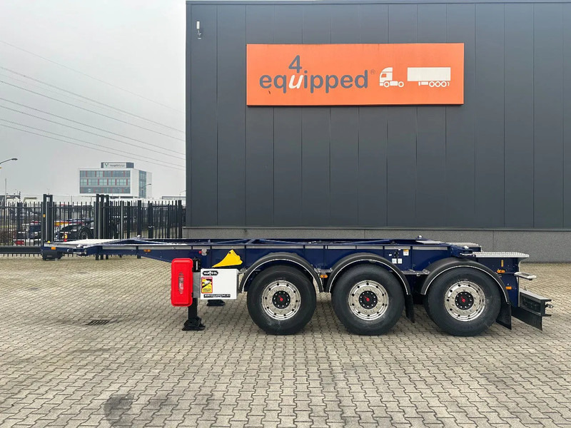 Van Hool NEW / DIRECT AVAILABLE 20FT ADR-CHASSIS, EMPTY WEIGHT: 3.300KG, DISCBRAKES, 3x available, ALU WHEELS - Semi-reboque transportador de contêineres/ Caixa móvel: foto 2 Van Hool NEW / DIRECT AVAILABLE 20FT ADR-CHASSIS, EMPTY WEIGHT: 3.300KG, DISCBRAKES, 3x available, ALU WHEELS - Semi-reboque transportador de contêineres/ Caixa móvel: foto 2
