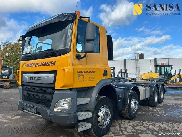 DAF CF 450/Abrollkipper HYVA 30-67-S 30TON/Lenkachse - Camião polibenne: foto 1 DAF CF 450/Abrollkipper HYVA 30-67-S 30TON/Lenkachse - Camião polibenne: foto 1