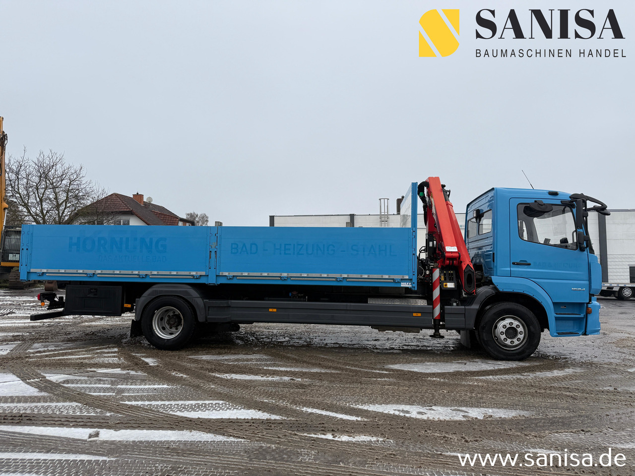 MERCEDES-BENZ Atego 1524/Palfinger PK 9.501/Funk - Camião de caixa aberta/ Plataforma, Camião grua: foto 2 MERCEDES-BENZ Atego 1524/Palfinger PK 9.501/Funk - Camião de caixa aberta/ Plataforma, Camião grua: foto 2