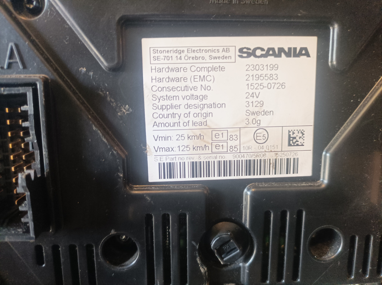 Scania Scania - Painel de instrumentos: foto 3 Scania Scania - Painel de instrumentos: foto 3