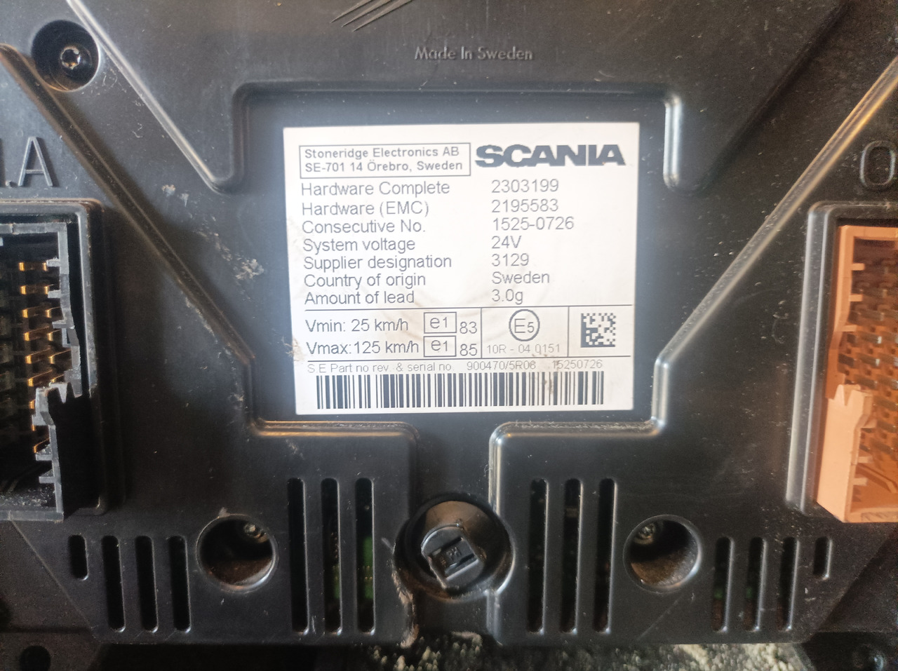 Scania Scania - Painel de instrumentos: foto 2 Scania Scania - Painel de instrumentos: foto 2